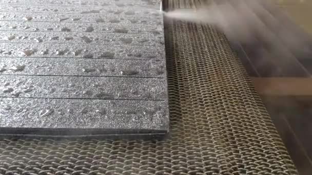 各种材料的高压喷水切割机 — 图库视频影像