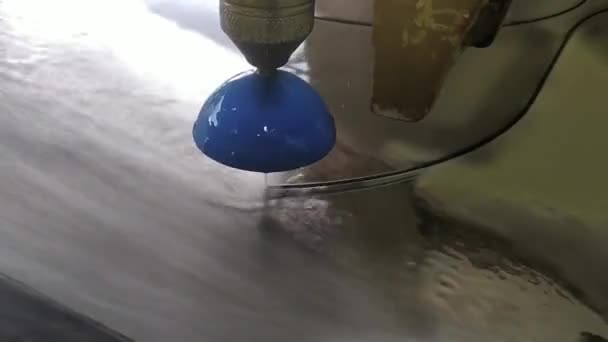 Hoge Druk Water Jet Snijmachine Voor Verschillende Materialen — Stockvideo