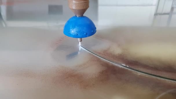 Hochdruck Wasserstrahlschneidemaschine Für Verschiedene Materialien — Stockvideo