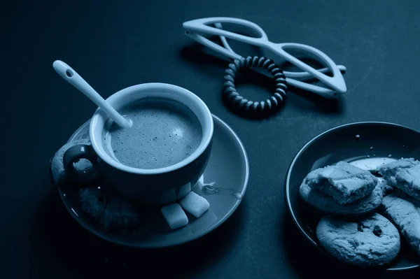 Kaffeepause Während Des Arbeitstages Kreative Menschen Werbung Für Das Geschäftskonzept — Stockfoto