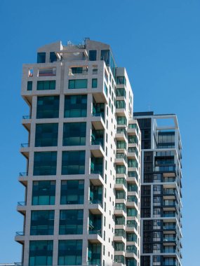 TEL AVIV, ISRAEL - 25 Ocak 2022: Tel Aviv 'deki Kudüs Sahili.