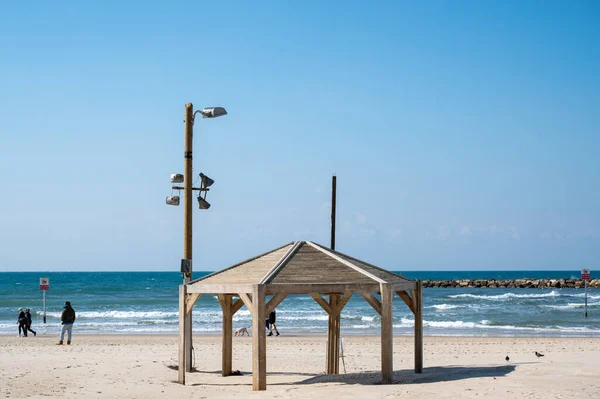 Tel Aviv Israel Januar 2022 Jerusalem Beach Tel Aviv — Stockfoto