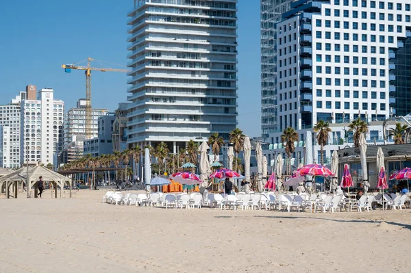 Tel Aviv Israel January 2022 Jerusalem Beach Tel Aviv — Stock Photo, Image