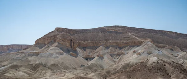 Paesaggio nel deserto del Negev vicino a Borot Lotz. — Foto Stock