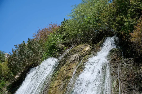 Waterfall Landscape Ayun Fall Water Stream River Nahal Ayun Nature — Stock Photo, Image