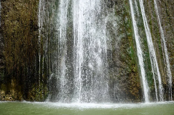 Paisagem Cachoeira Corrente Água Ayun Rio Nahal Ayun Reserva Natural — Fotografia de Stock