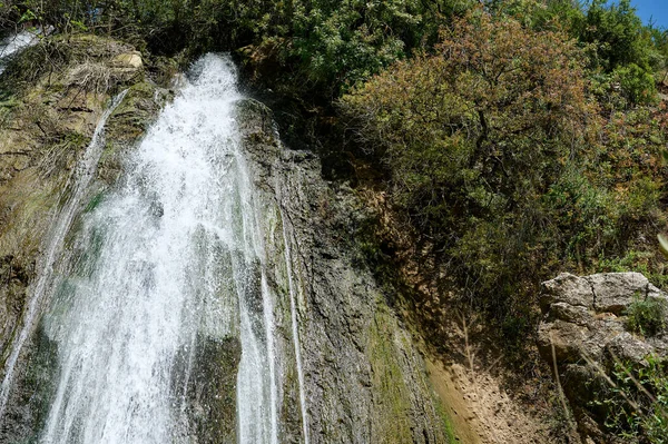 Paisagem Cachoeira Corrente Água Ayun Rio Nahal Ayun Reserva Natural — Fotografia de Stock
