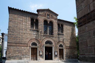 ATİNA, GREECE - 14 Mayıs 2022: Sotira Lykodimou - Atina 'daki Rus Ortodoks Kilisesi - 1031 yılında inşa edildi.