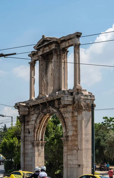 Athens Greece May 2022 Arch Hadrian Hadrian Gate Athens Greece — Foto de Stock