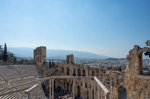 Athens Greece May 2022 Odeon Herodes Atticus Also Called Herodeion — Foto de Stock