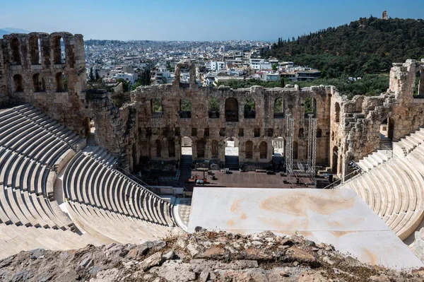Athens Greece May 2022 Odeon Herodes Atticus Also Called Herodeion — Foto de Stock
