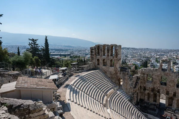 Athens Greece May 2022 Odeon Herodes Atticus Also Called Herodeion — Foto de Stock