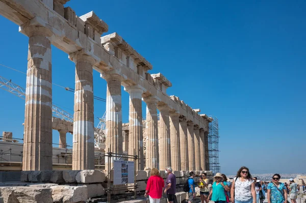 Athens Greece May 2022 Acropolis Athens Ancient Citadel Perched Rocky — Stockfoto