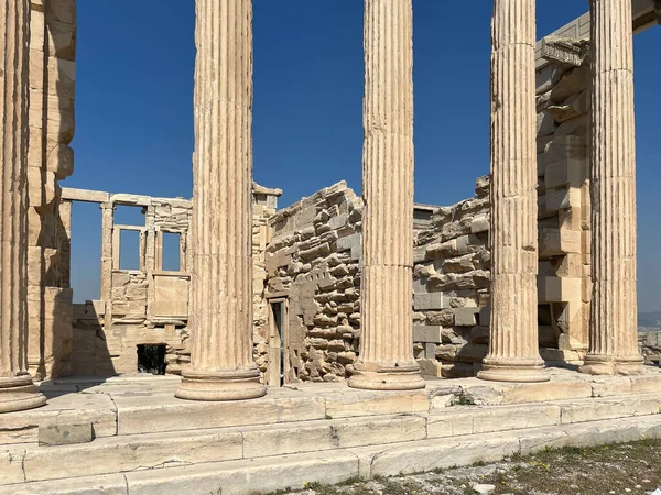 Athens Greece May 2022 Acropolis Tourists Opening Sunny Day — Foto de Stock