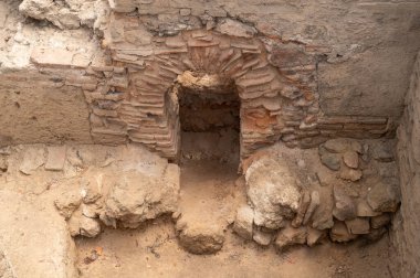 Museum of archaeological treasures found during the construction of the metro in Athens in Greece