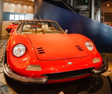 Athens, Greece - May 18, 2022. Old classic cars inside the Hellenic Motor Museum. Central Athens - Kolonaki