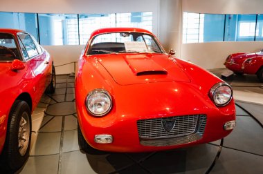 Athens, Greece - May 18, 2022. Old classic cars inside the Hellenic Motor Museum. Central Athens - Kolonaki