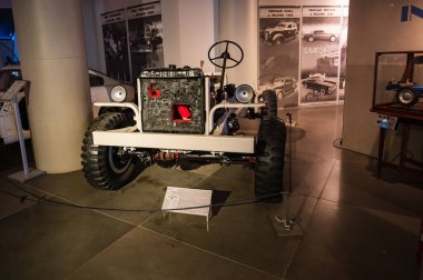 Athens, Greece - May 18, 2022. Old classic cars inside the Hellenic Motor Museum. Central Athens - Kolonaki