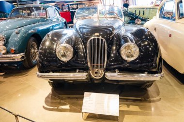 Athens, Greece - May 18, 2022. Old classic cars inside the Hellenic Motor Museum. Central Athens - Kolonaki