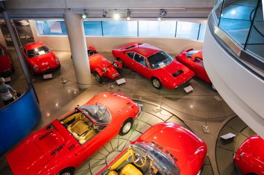 Athens, Greece - May 18, 2022. Old classic cars inside the Hellenic Motor Museum. Central Athens - Kolonaki
