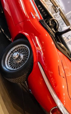 Athens, Greece - May 18, 2022. Old classic cars inside the Hellenic Motor Museum. Central Athens - Kolonaki