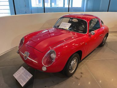 Athens, Greece - May 18, 2022. Old classic cars inside the Hellenic Motor Museum. Central Athens - Kolonaki