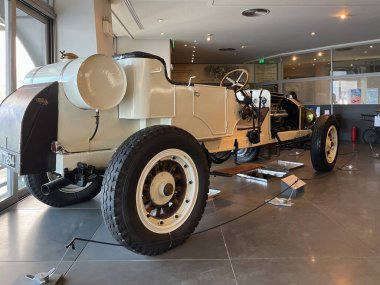 Athens, Greece - May 18, 2022. Old classic cars inside the Hellenic Motor Museum. Central Athens - Kolonaki
