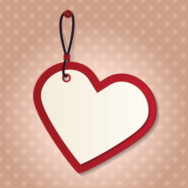 Étiquette coeur — Image vectorielle