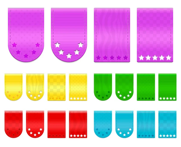 Ribbon tags — Stock Vector