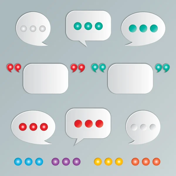 Speech bubbles — Stock Vector