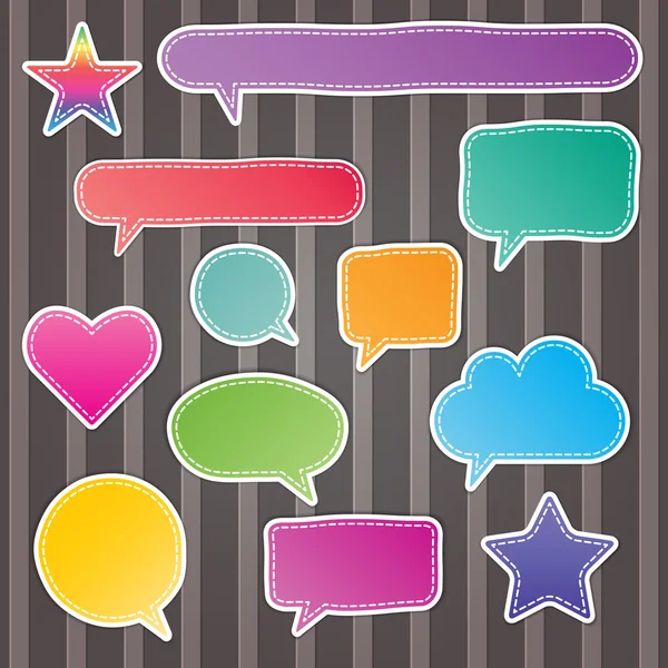 Speech bubbles — Stock Vector