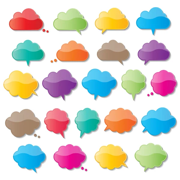 Cloud-Sprechblasen — Stockvektor