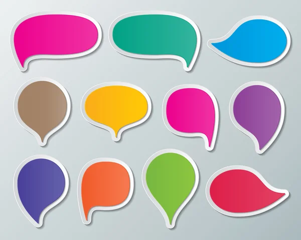 Speech bubbles — Stock Vector