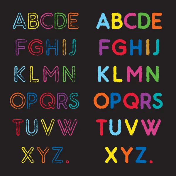 Fonte abc — Image vectorielle