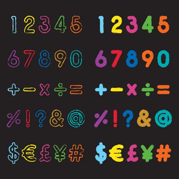 123 γραμματοσειρά — Διανυσματικό Αρχείο