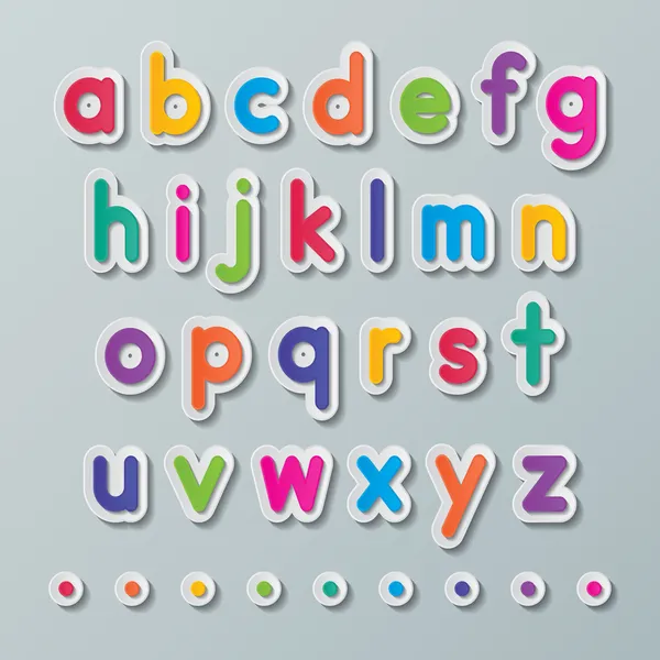 Papier kleine letters — Stockvector