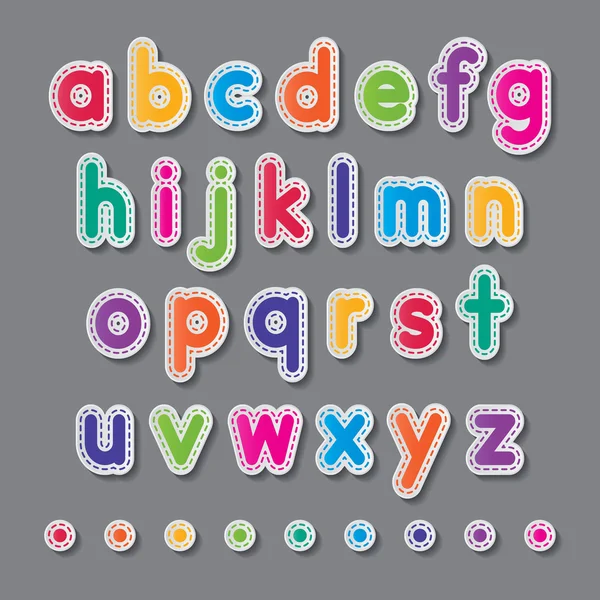 Papier kleine letters — Stockvector