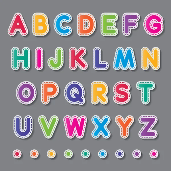 Lettres majuscules papier — Image vectorielle