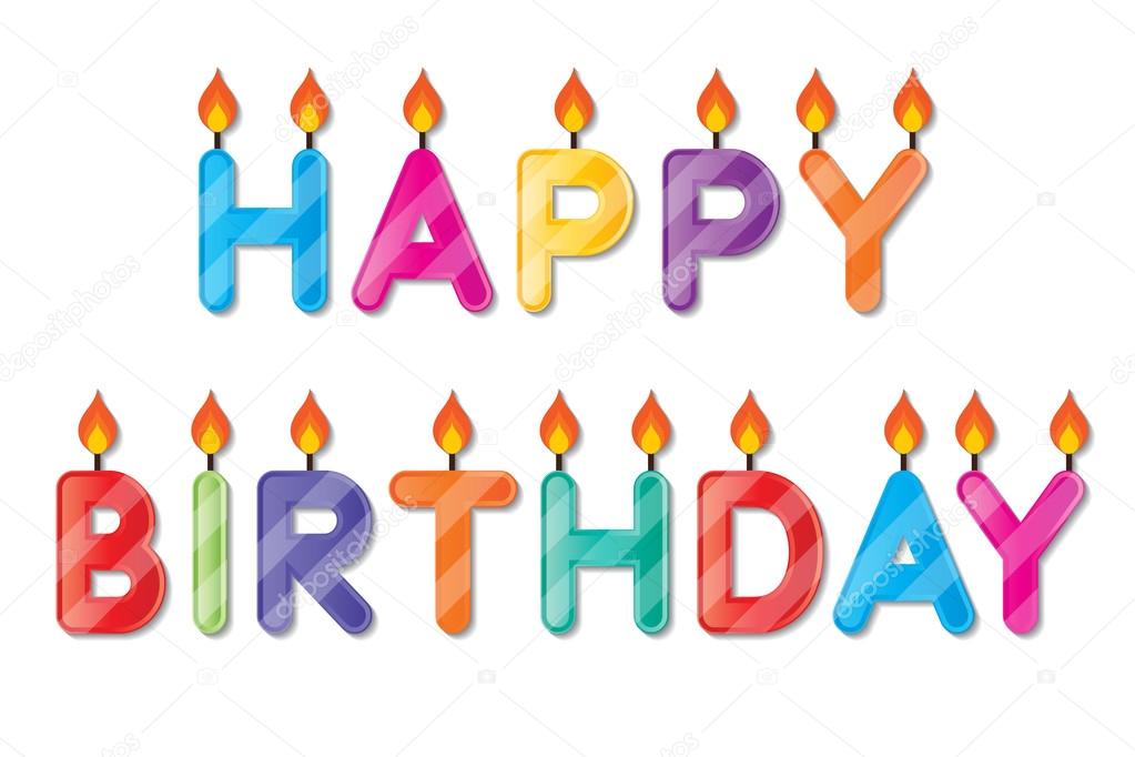 Happy birthday candle Stock Vector Image by ©sapannpix 47998997