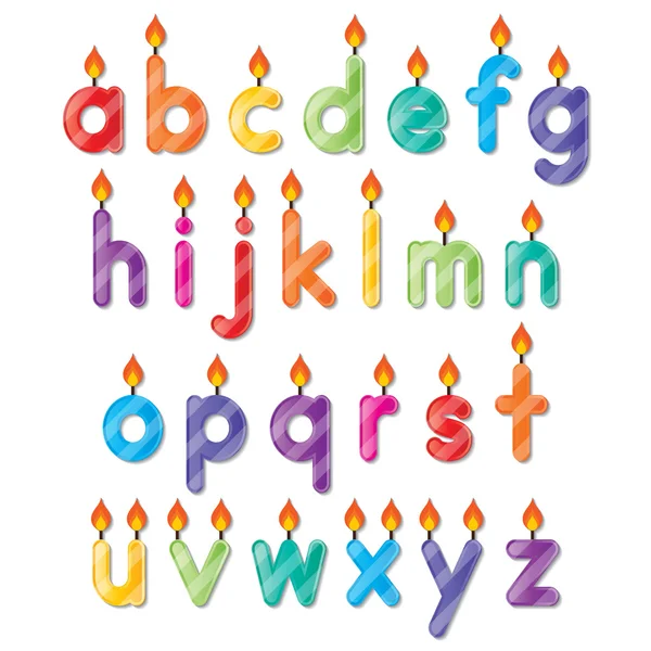 Αλφάβητο κεριά — Διανυσματικό Αρχείο