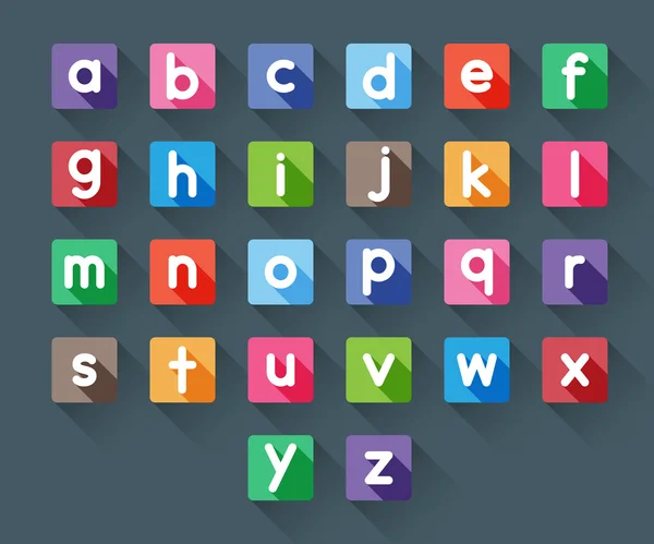 Алфавитные буквы — стоковый вектор