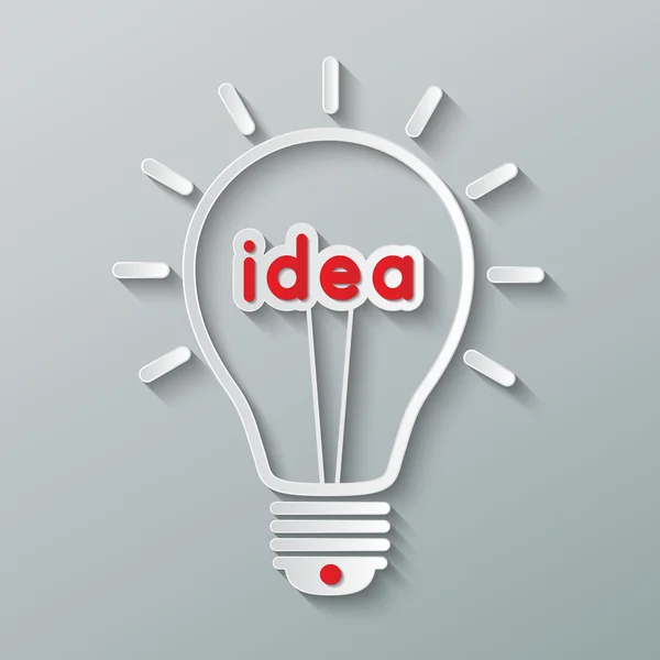 Idee lamp — Stockvector