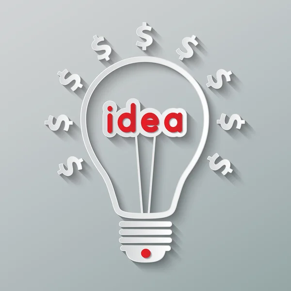 Idea bulb — Stock Vector