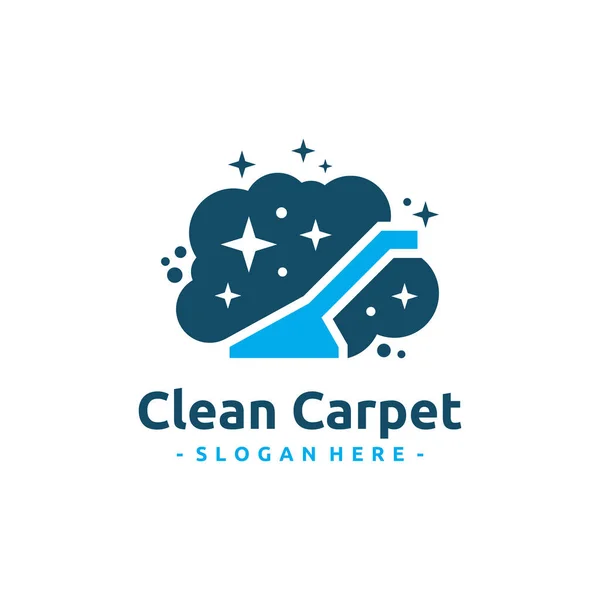Sauberer Teppich Logo Vektor Interiors Reinigung Service Business Logo Vorlage — Stockvektor