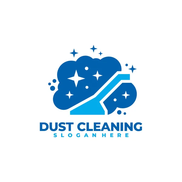 Dust Cleaning Logo Vector Interiors Cleaning Service Business Logo Template — Archivo Imágenes Vectoriales