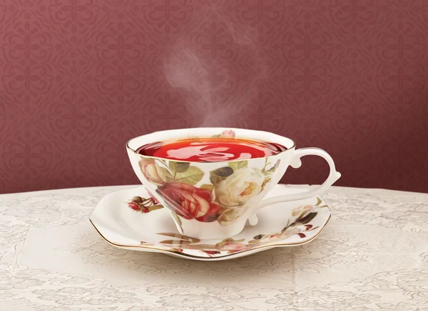 Porcelain tea cup with clipping path — Stock Photo, Image