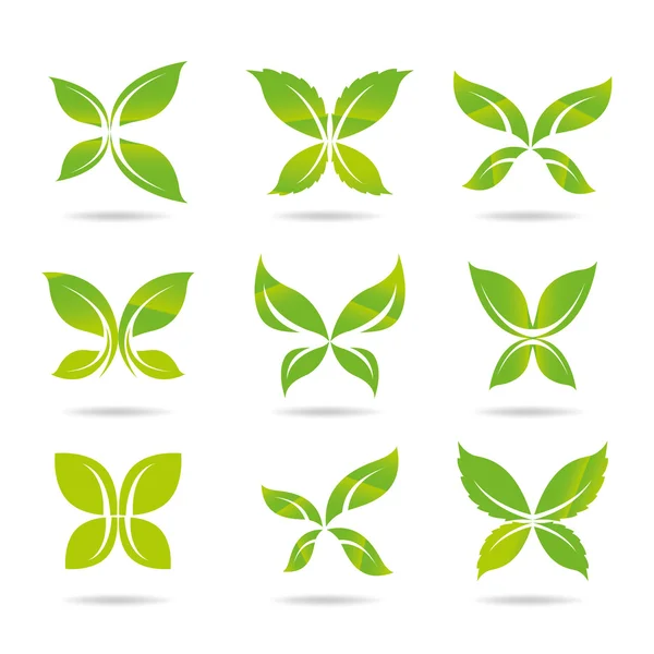 Ecology icon set. Eco-icons — Stock Vector