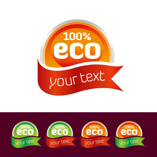 Eco Icon Set — Stock Vector