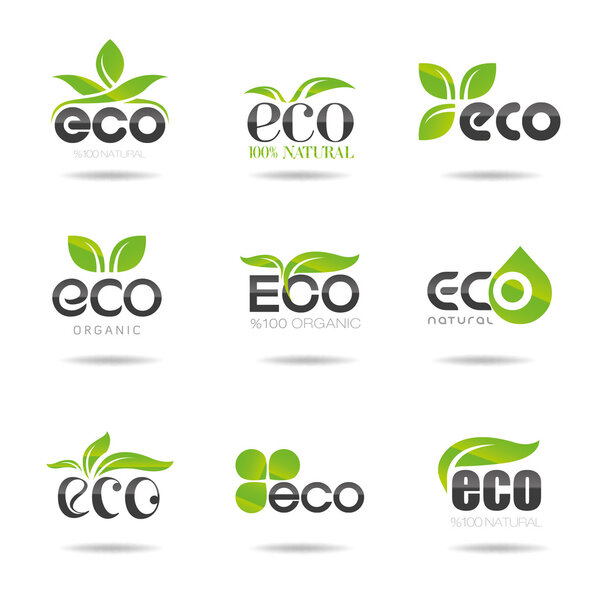 Ecology icon set. Eco-icons