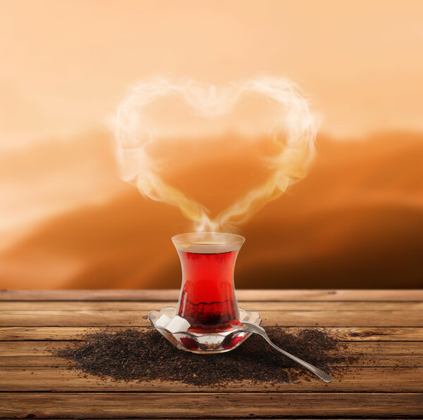 Турецкий чай и насладиться закатом (вырезка путь
)